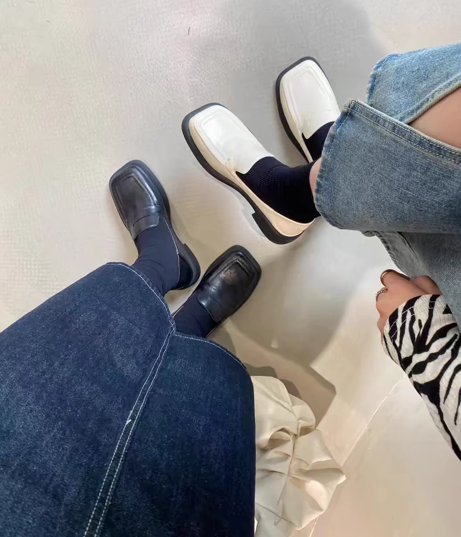 VEEFSHOW 2021-2 英伦风小皮鞋切尔西法式复古穆勒鞋乐福鞋