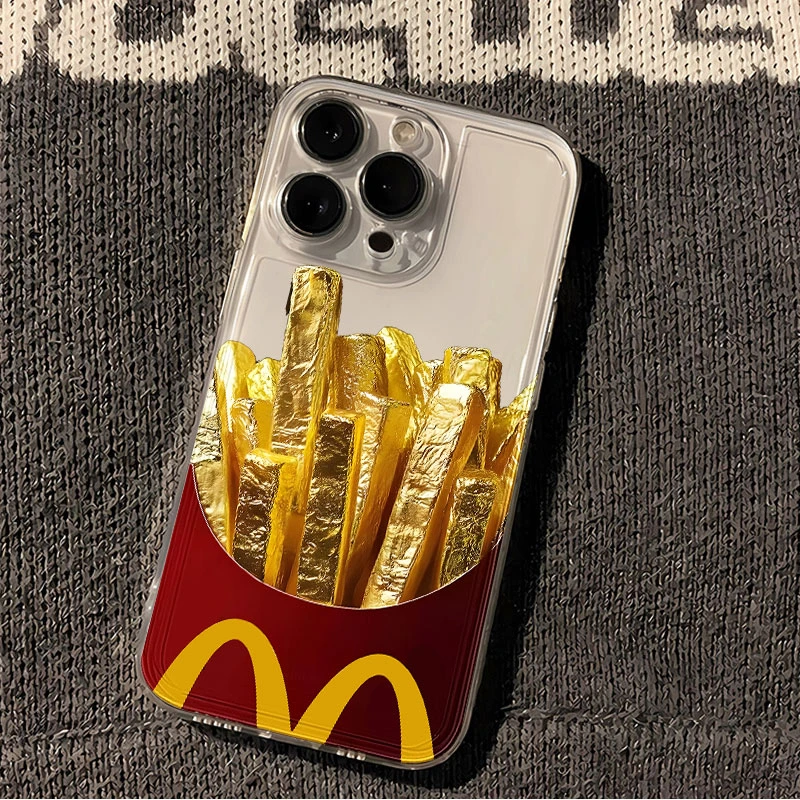 趣味薯条适用于苹果iPhone16/15promax华为手机壳13软壳防摔创意x