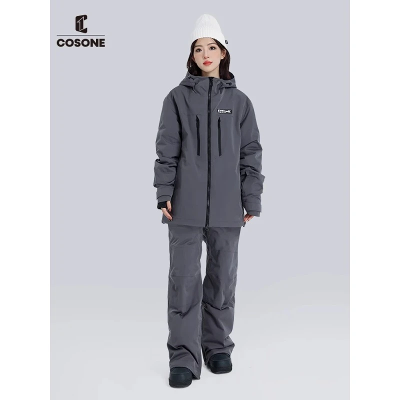 COSONE【单双板】男女滑雪服防风防水加厚耐寒保暖冬季滑雪衣套装