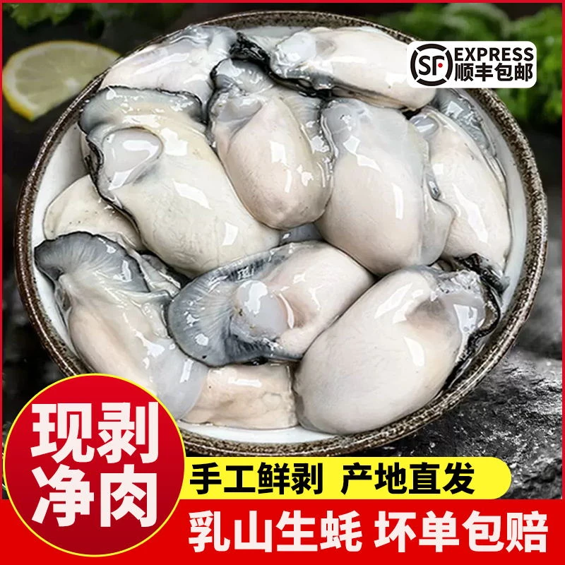 乳山生蚝肉新鲜现剥500g海蛎肉产地直发鲜牡蛎肉无壳无沙海鲜水产