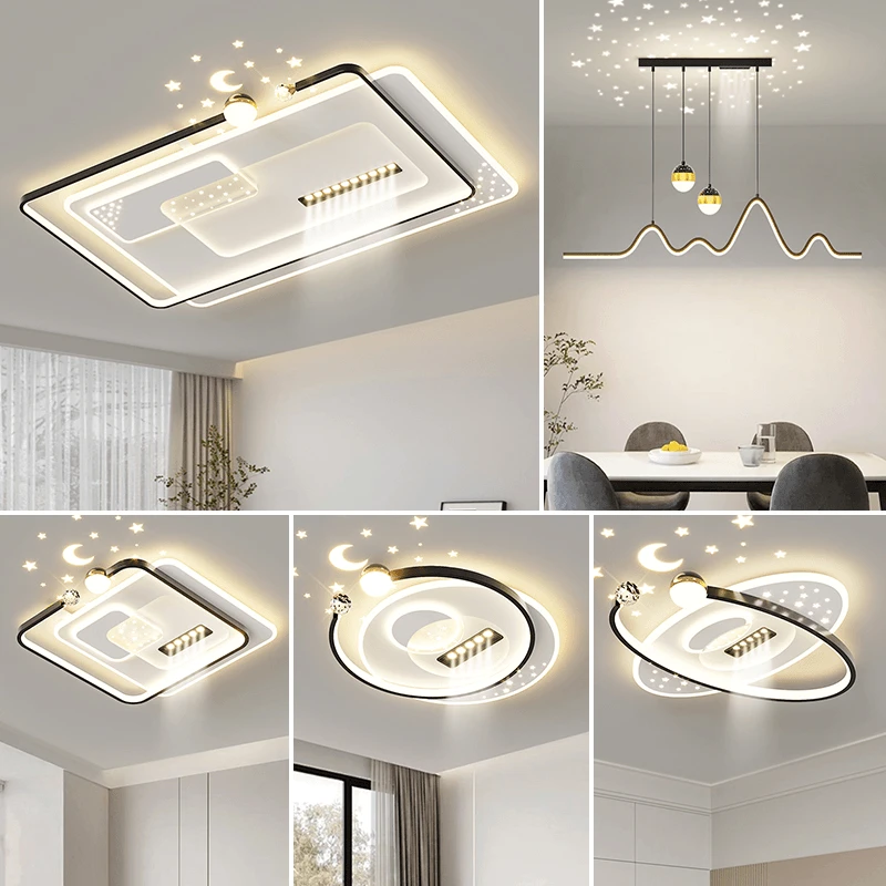 2025新款吸顶灯简约现代大气轻奢家用创意北欧餐厅教室耐用全光谱
