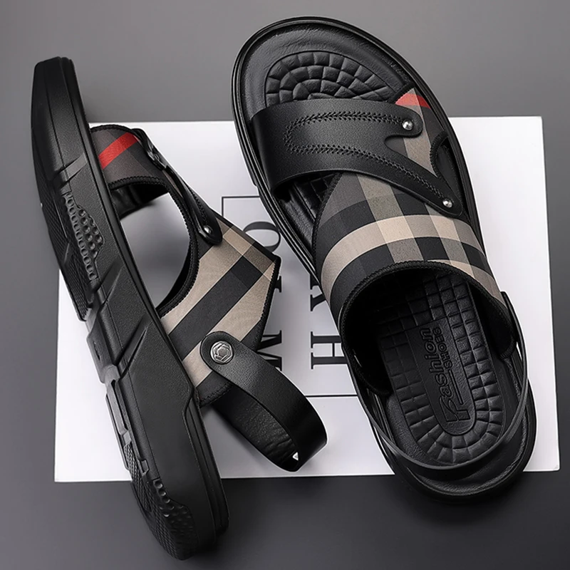 新款特大码45沙滩鞋男46加肥48加宽49防滑耐磨50时尚两用男凉鞋51