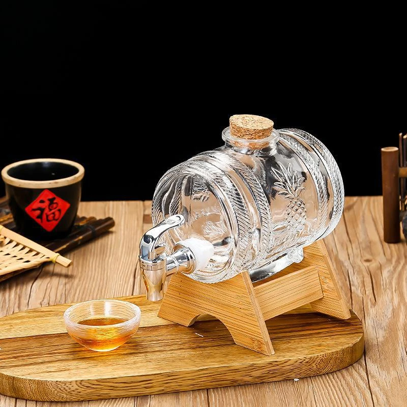 淘器 玻璃可乐饮品桶饮料桶带龙头密封酒桶泡酒瓶泡酒罐果汁罐