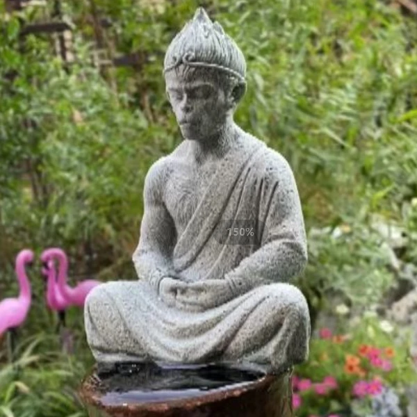 淘不淘器 园林园艺假山造景微景观中式人物装饰摆件