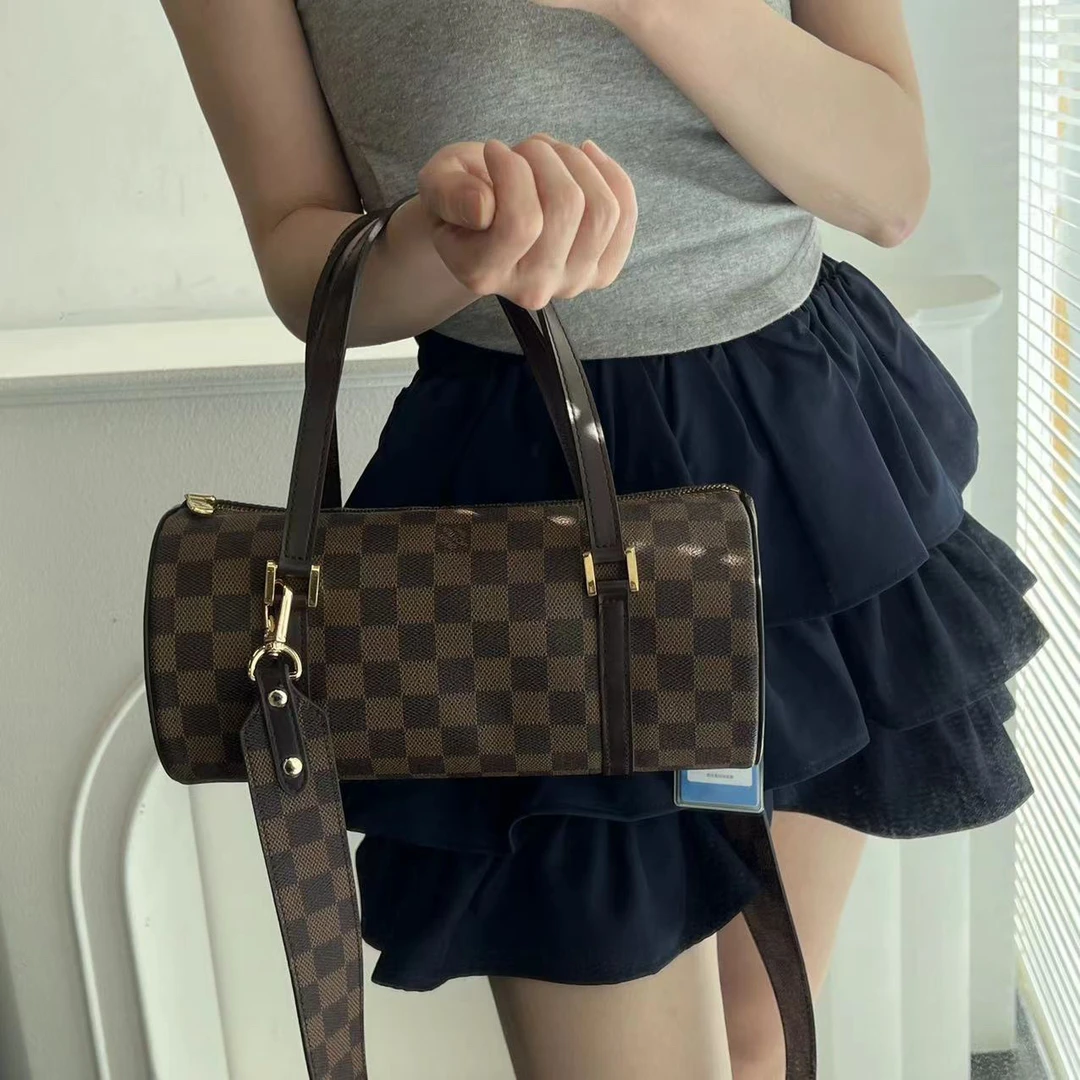 95新 LouisVuitton/路易威登 小花棋盘格手提包