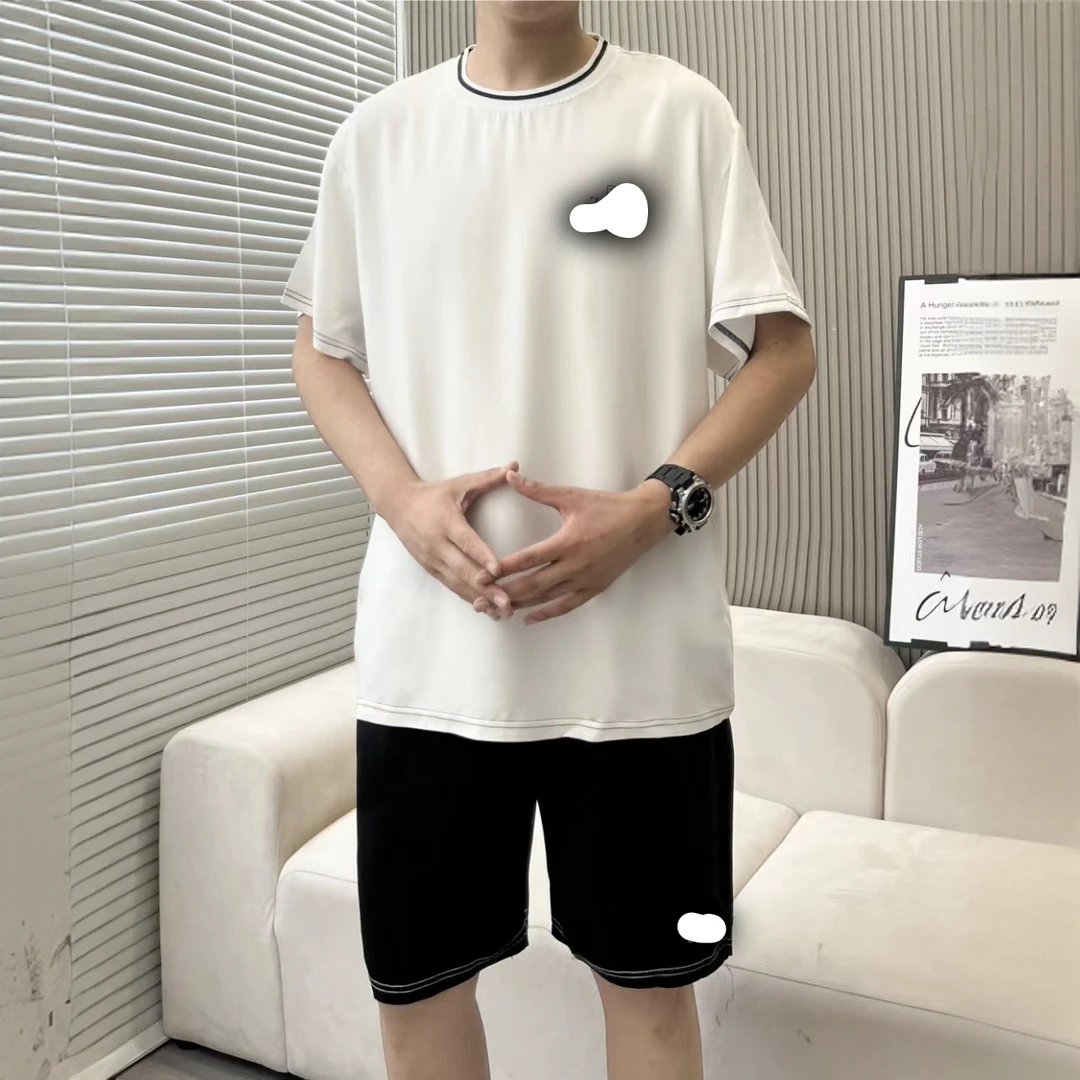 2308男士半袖短裤套装