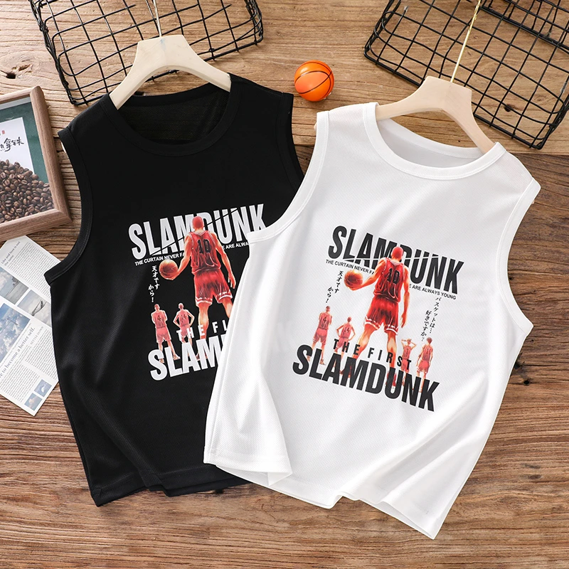 胖童运动薄款男童背心宽松加肥加大内外穿儿童大童孩子胖童装夏装