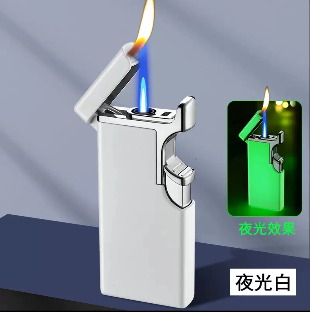 打火机魔术双火直充明火切换烟斗专用金属充气打火机