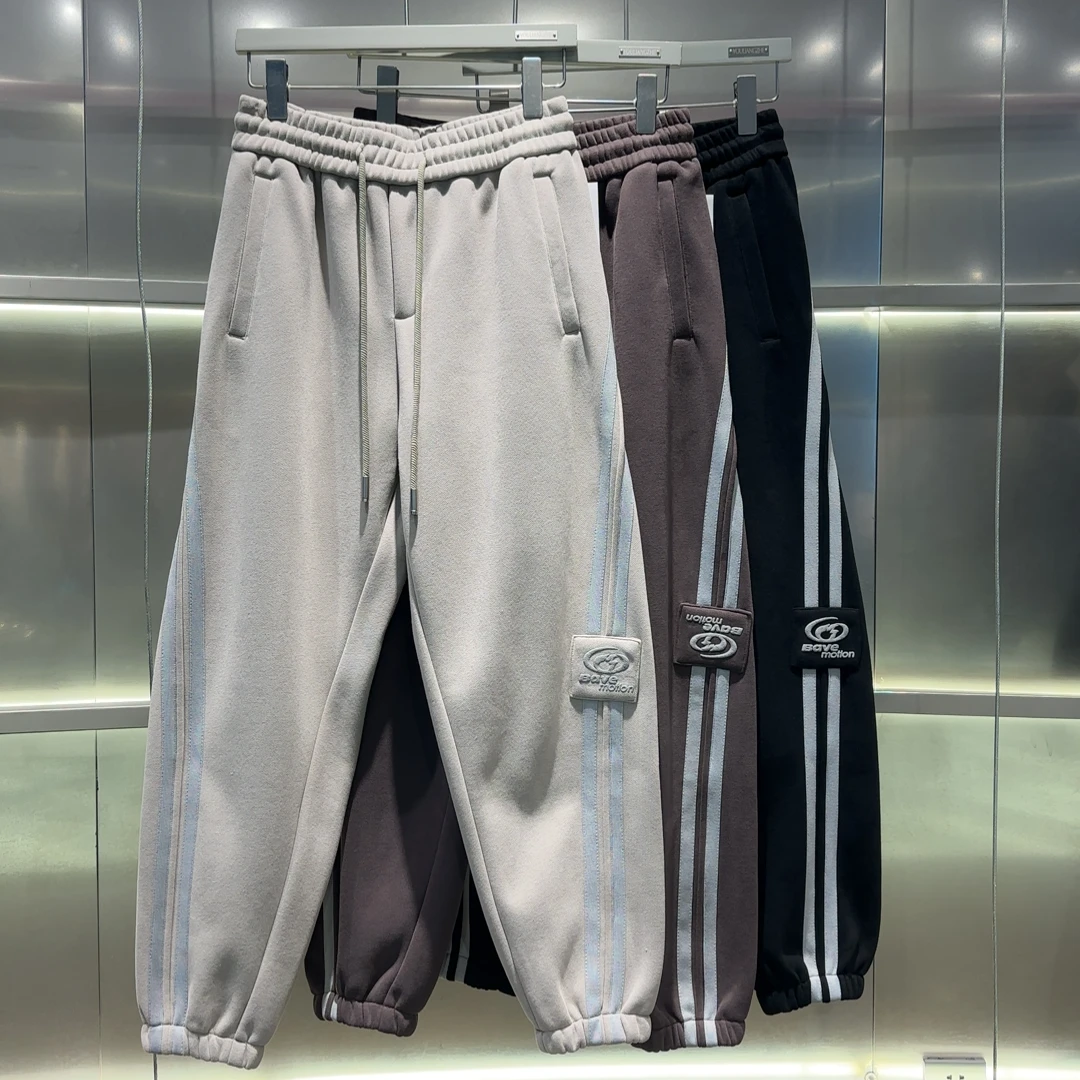 两条杠小雨高货潮牌 男女 休闲裤加绒长裤  KJF58-6525 CK