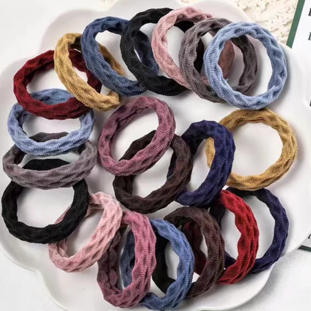 秋冬高弹力皮筋头绳女2024年新款扎头发耐用发饰高贵发绳发圈