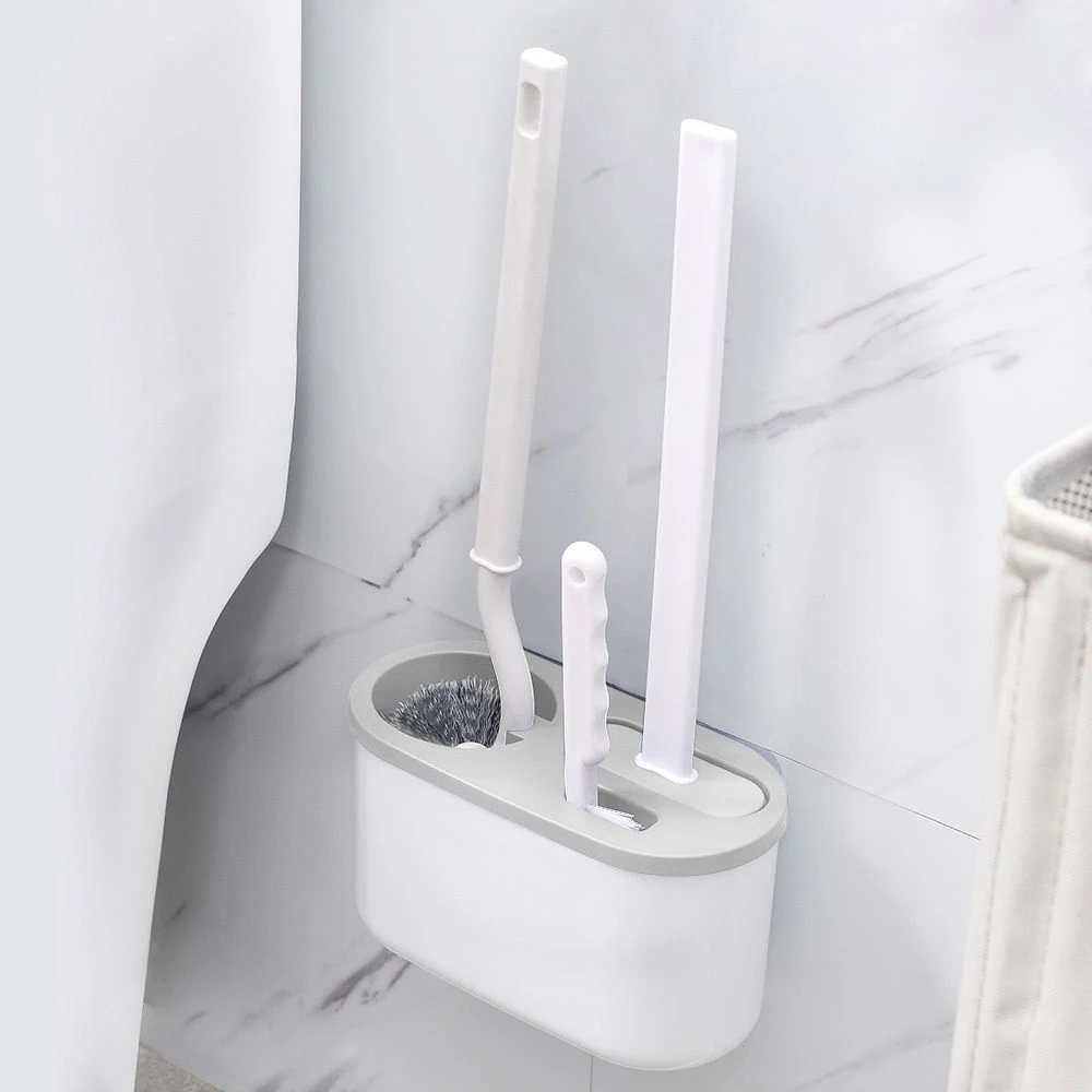 厕所马桶刷子无死角挂墙式清洁套装卫生间壁挂式洗厕所刷子神器