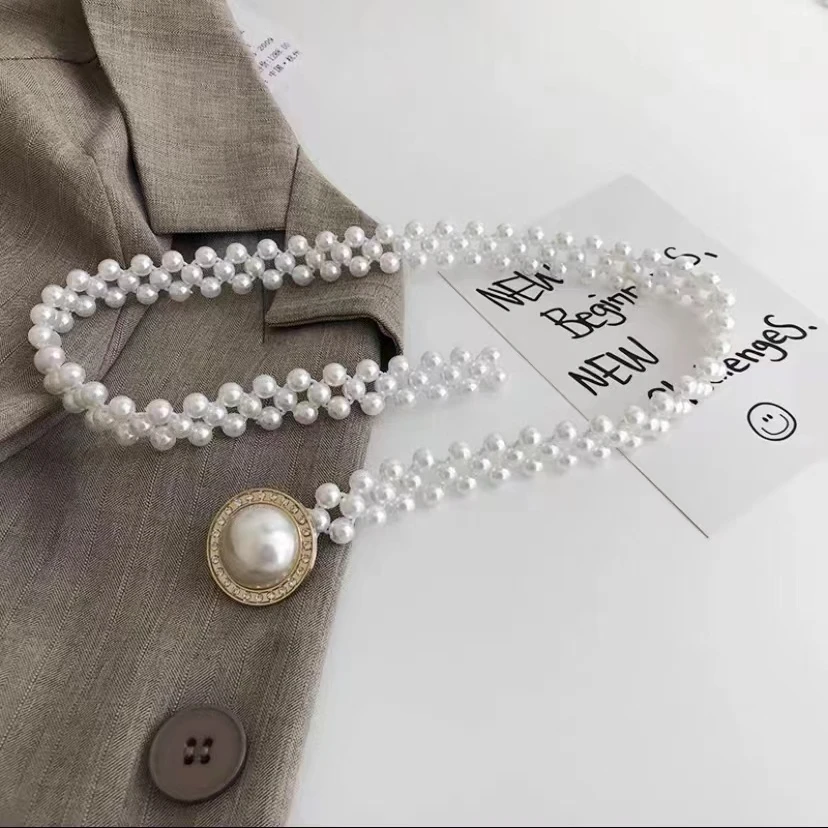 女士百搭串珠弹力腰带