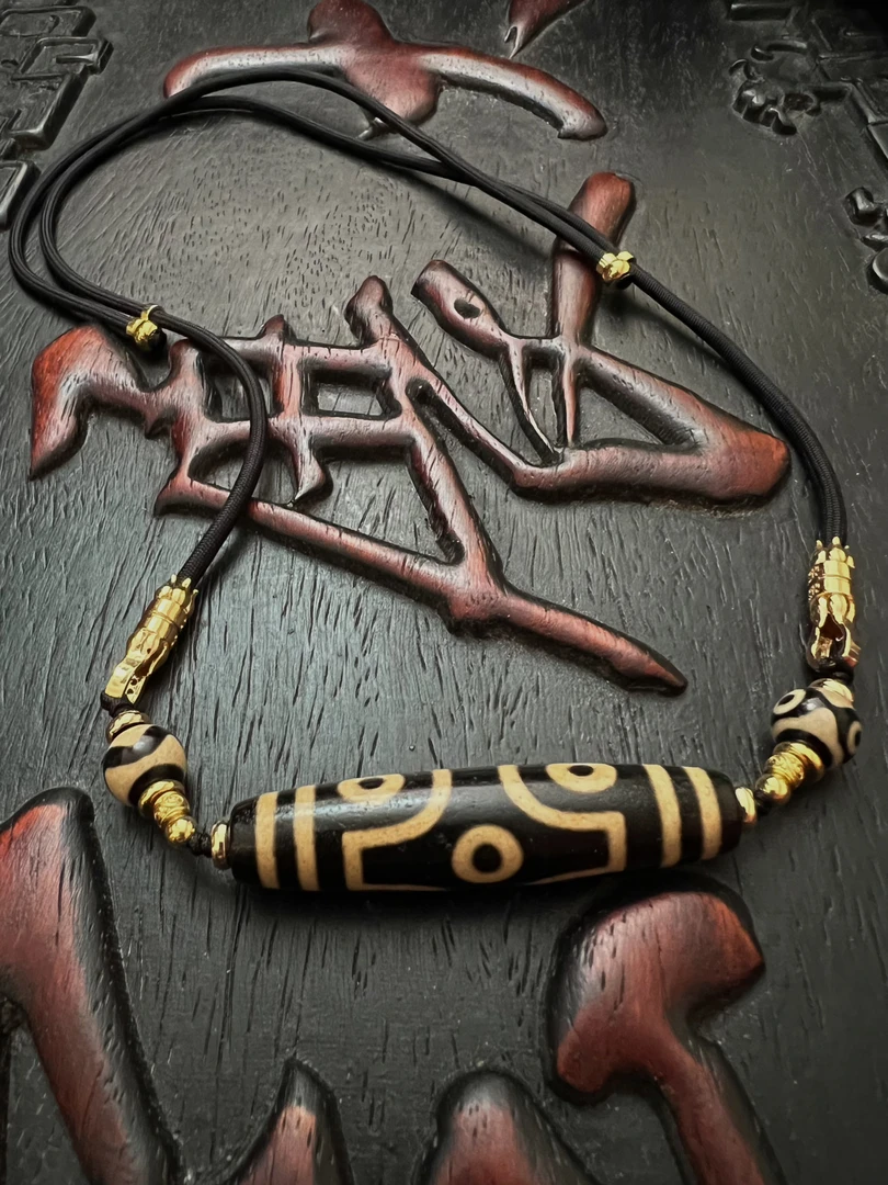 牙黄复古系列大尺寸58mm锁骨链