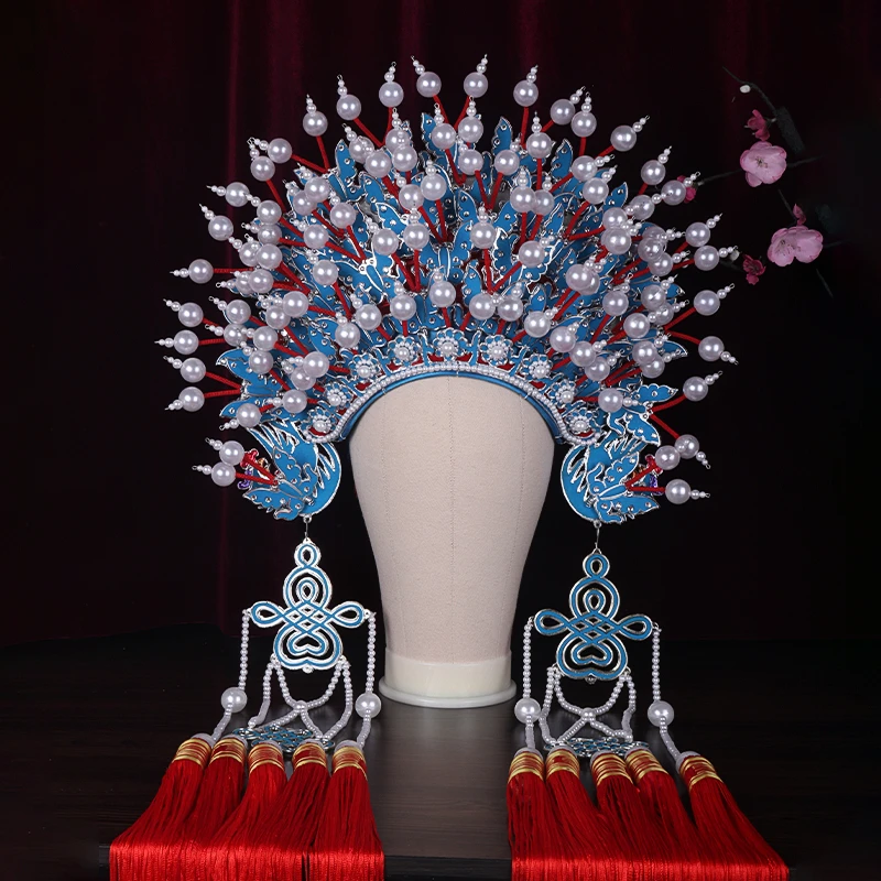 京剧戏曲用品蝴蝶凤冠公主帽子新娘头饰贵妃醉酒皇后娘娘梅派凤冠
