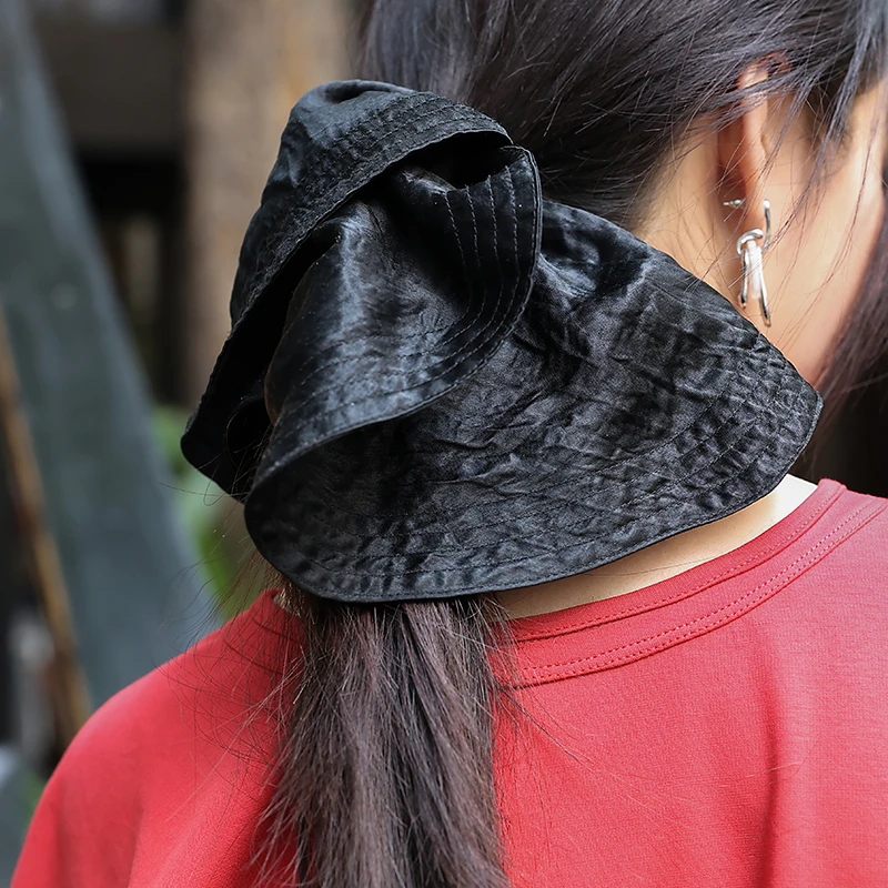 醋酸光泽感法式复古气质INS大肠圈缎面公主落难扎头发巾时尚#32