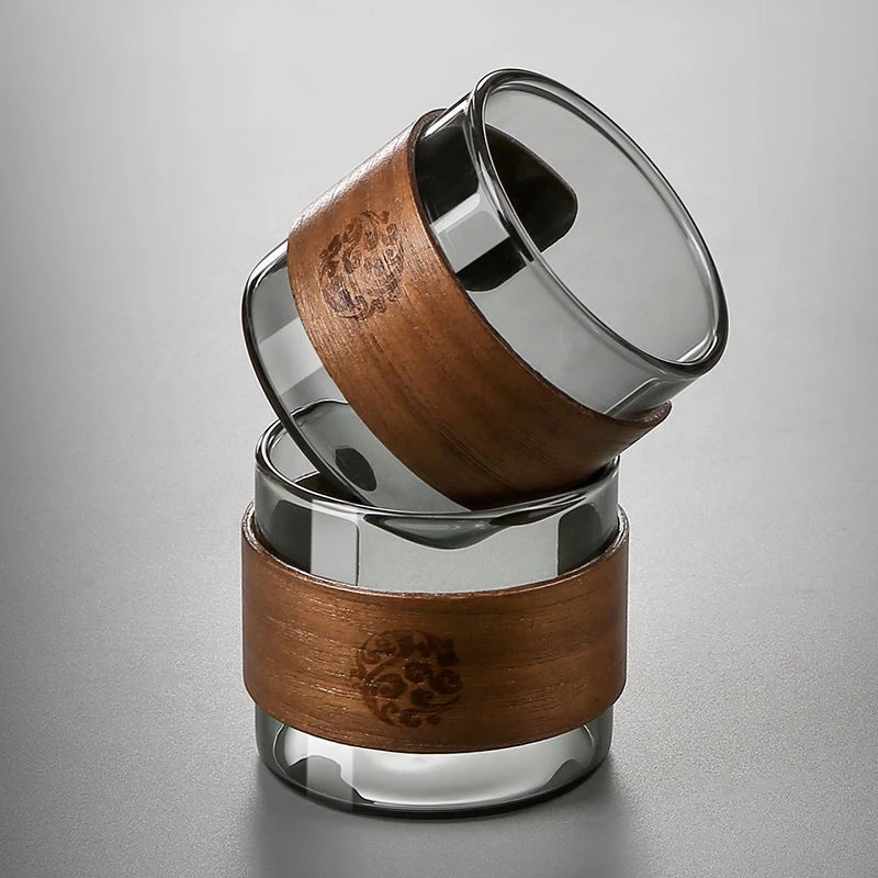 茶杯玻璃套装轻奢高档耐热防烫家用客厅茶几功夫品茗茶具杯子