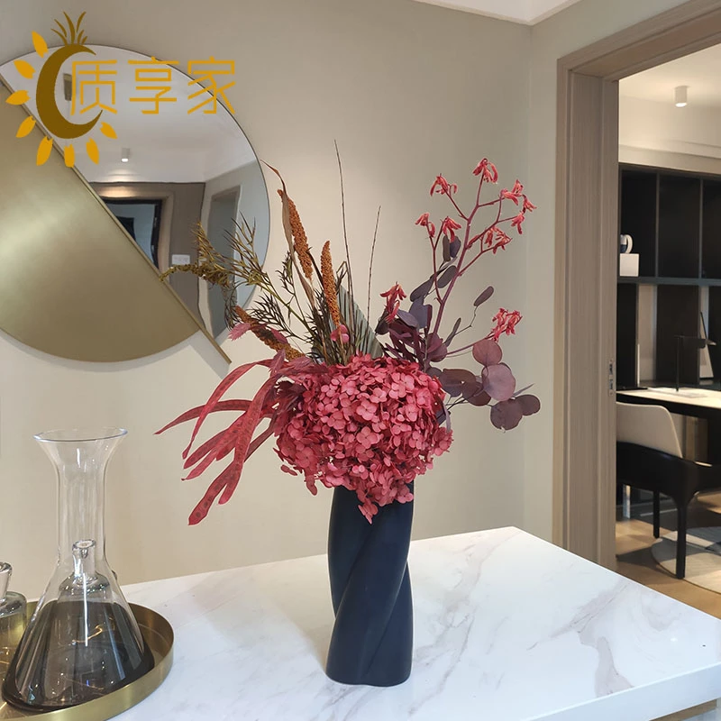 质享家【惊鸿】绣球永生花真花乔迁新居婚房客厅房高级装饰摆件