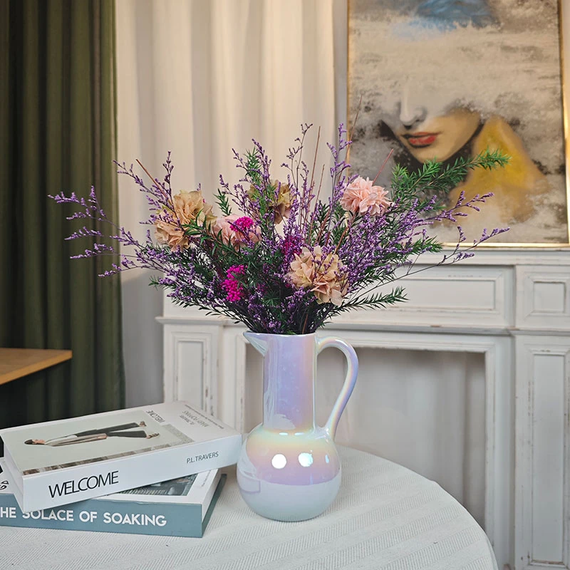 质享家【花弄影】绣球永生花真花高级客厅餐桌茶几干花装饰摆件