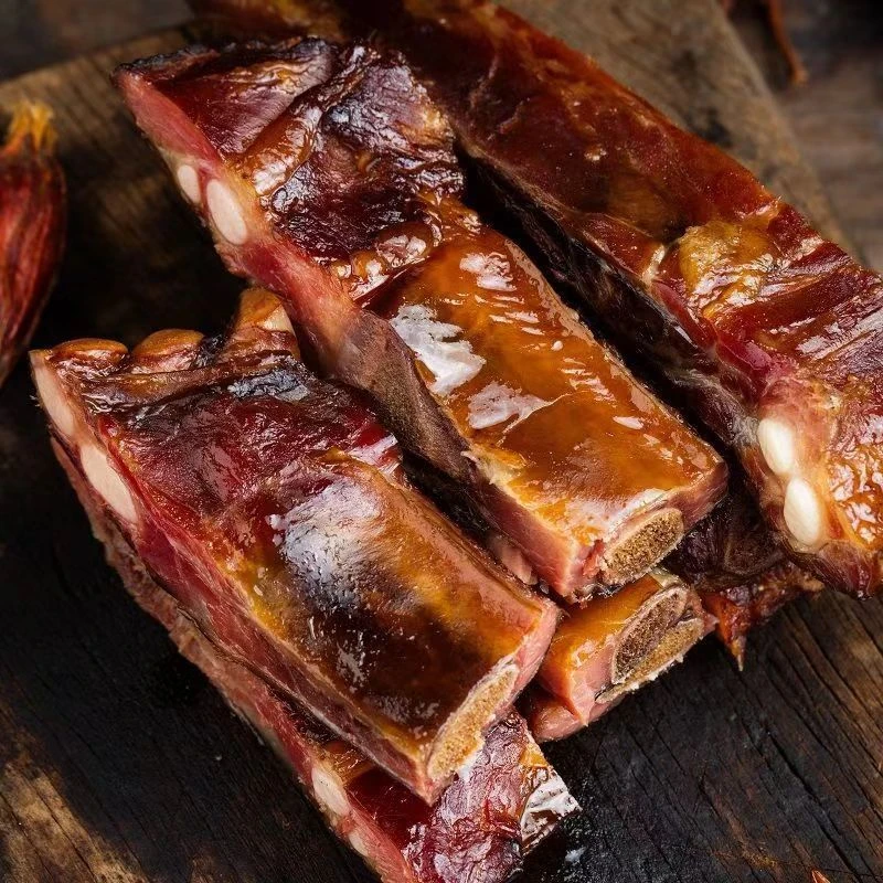 【腊排骨精排4斤】湖南农家土猪腊排骨无龙骨