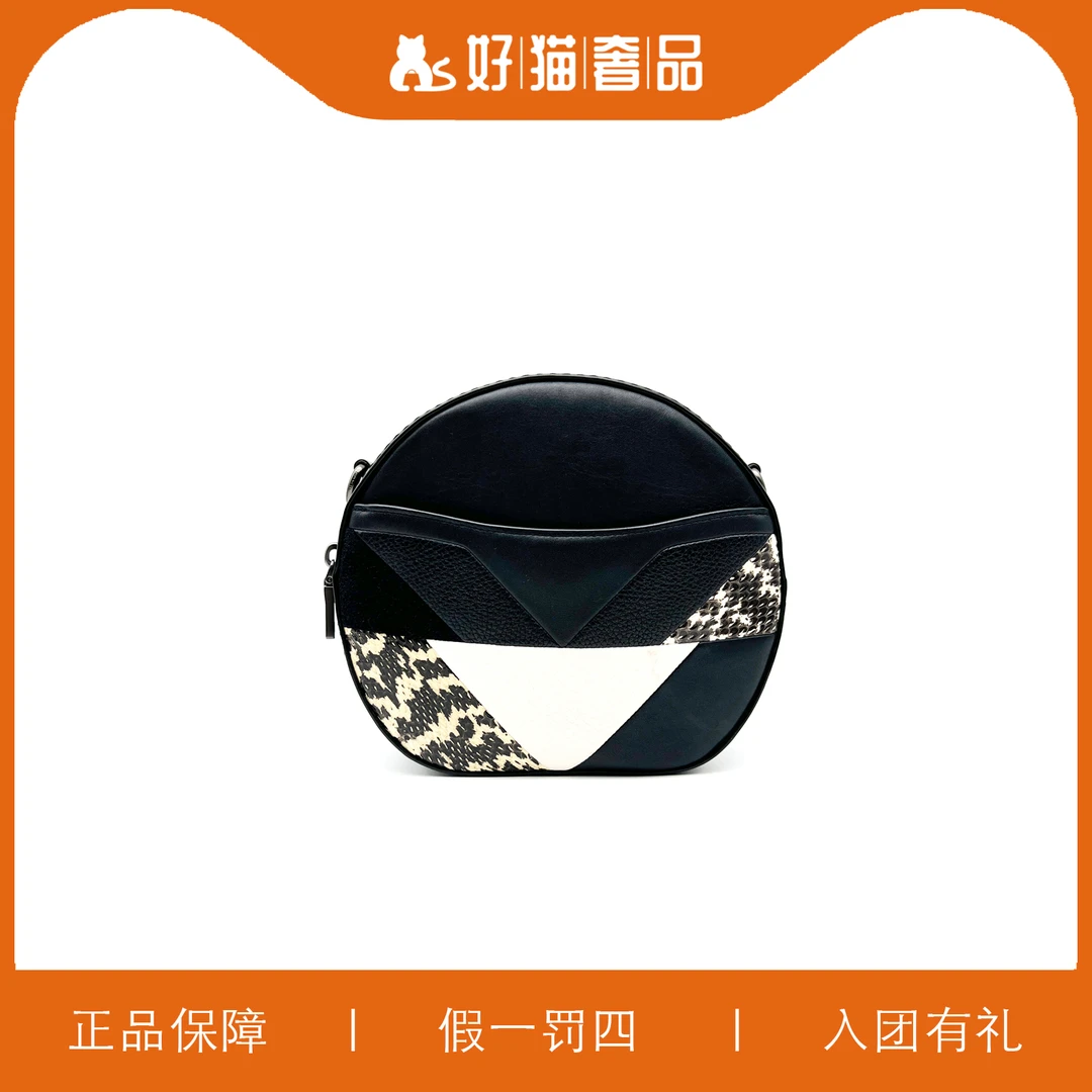 95新 COACH/蔻驰 蔻驰拼色圆饼/X1731/19X17X6