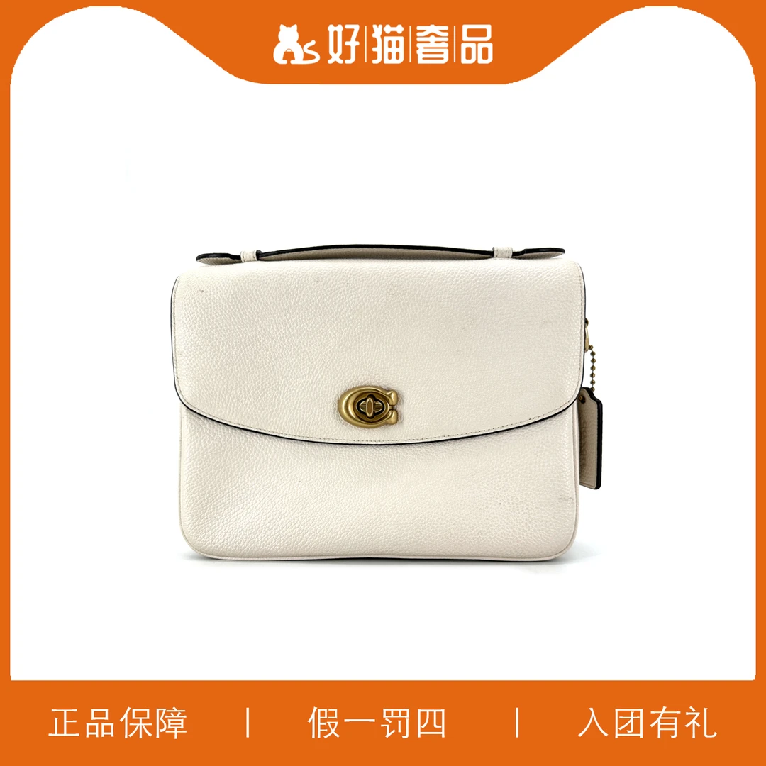 95新 蔻驰白色手提包/V0262/25X18X6