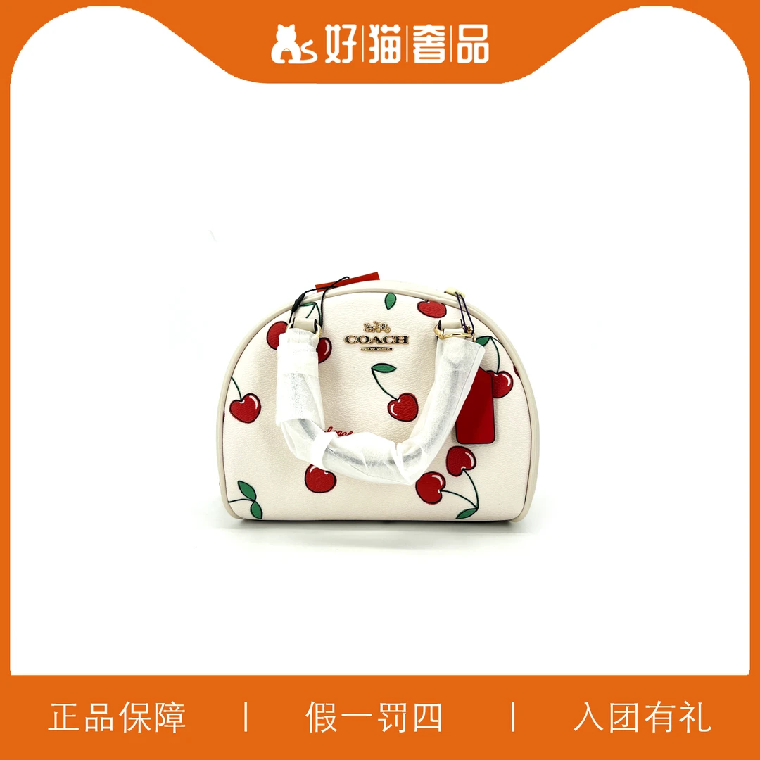 95新 COACH/蔻驰 蔻驰印花保龄球/A4107/20X16X12