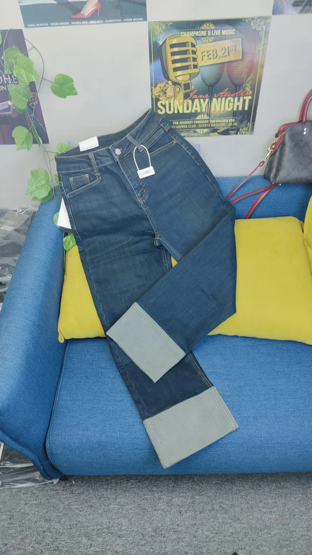 【亮】【孤品】十三行靓妹女装百搭牛仔裤