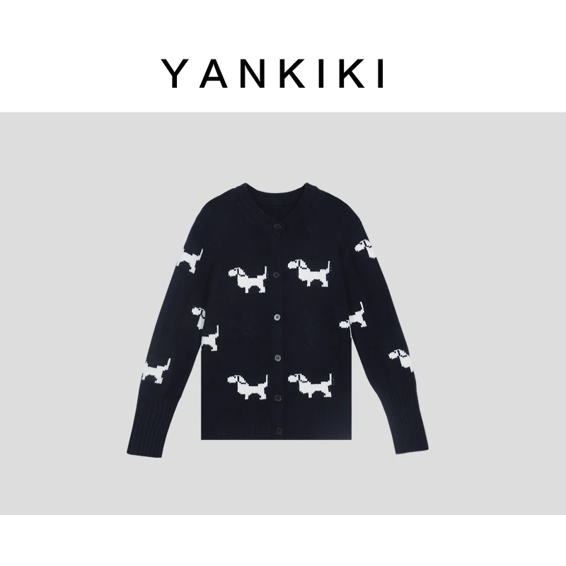 全羊毛小狗开衫   YANKIKI 冬季新品NEW