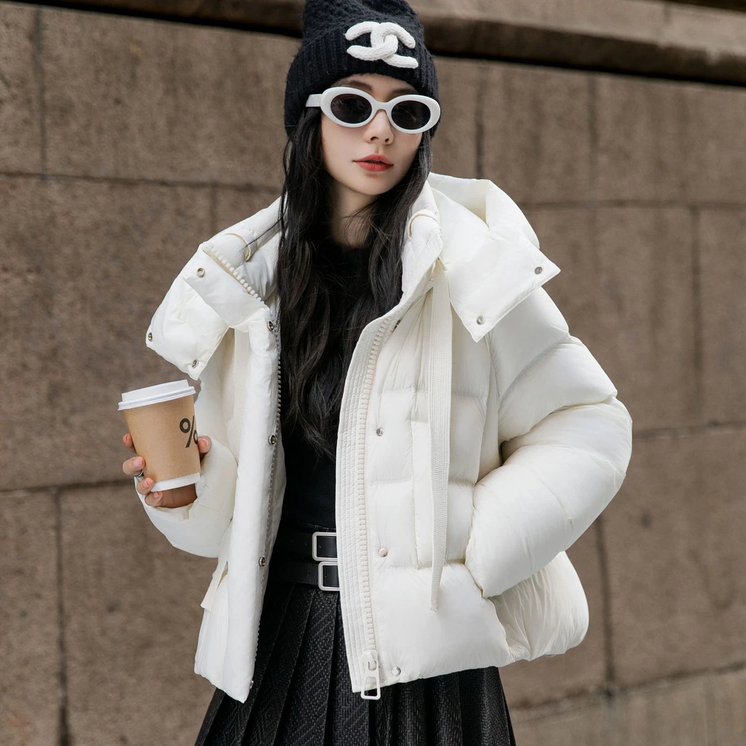 【珊珊专属】羽绒服女短款2024冬季连帽宽松泡芙保暖外套25917