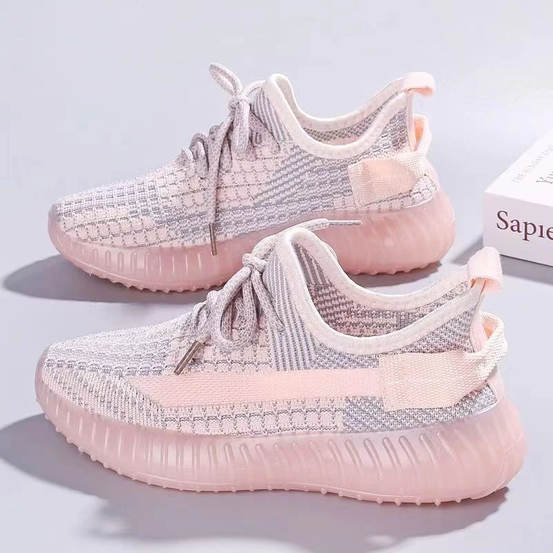 韩版休闲网面椰子鞋女新款飞织软底百搭学生鞋子女ins潮牌百搭