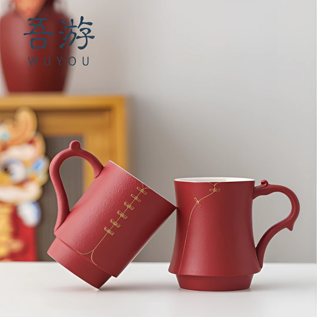 吾游马克杯情侣对杯新婚礼品陶瓷水杯一对结婚礼物喜杯送朋友闺蜜