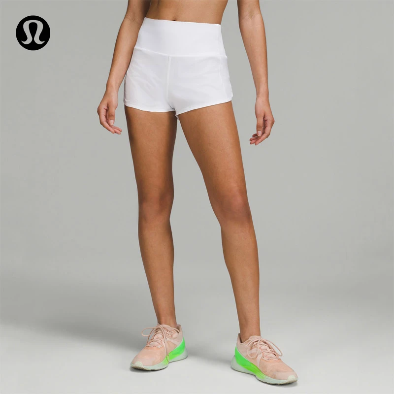 lululemon丨Speed Up 女士运动高腰短裤 2.5" *内衬款 LW7BAIS