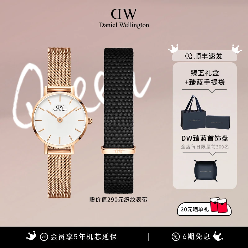 DanielWellington【38好物节】DW手表迷你气质女表24MM流金表腕表