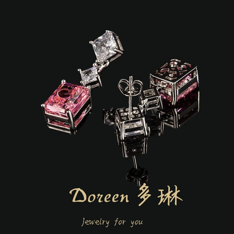 铜合金耳饰 帕橙粉耳环XS1052