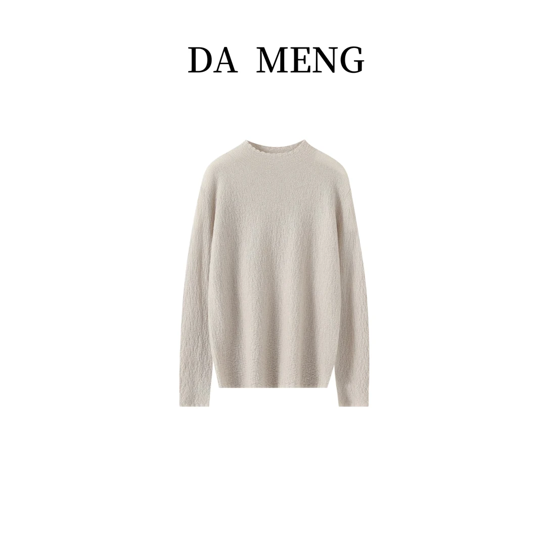 【精纺羊绒系列-肌理感】80支精纺100羊绒肌理感针织打底58035衫