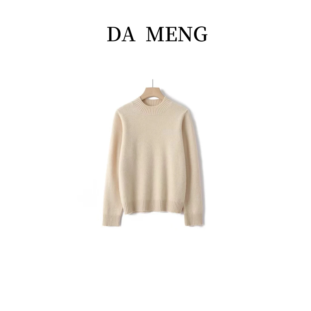 【万能搭】新款纯羊绒半高领百搭保暖针织羊绒衫233510