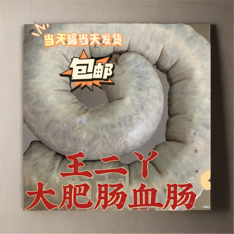 东北正宗二丫大笨猪肥肠血肠纯手工制作老汤调制无添加顺丰包邮