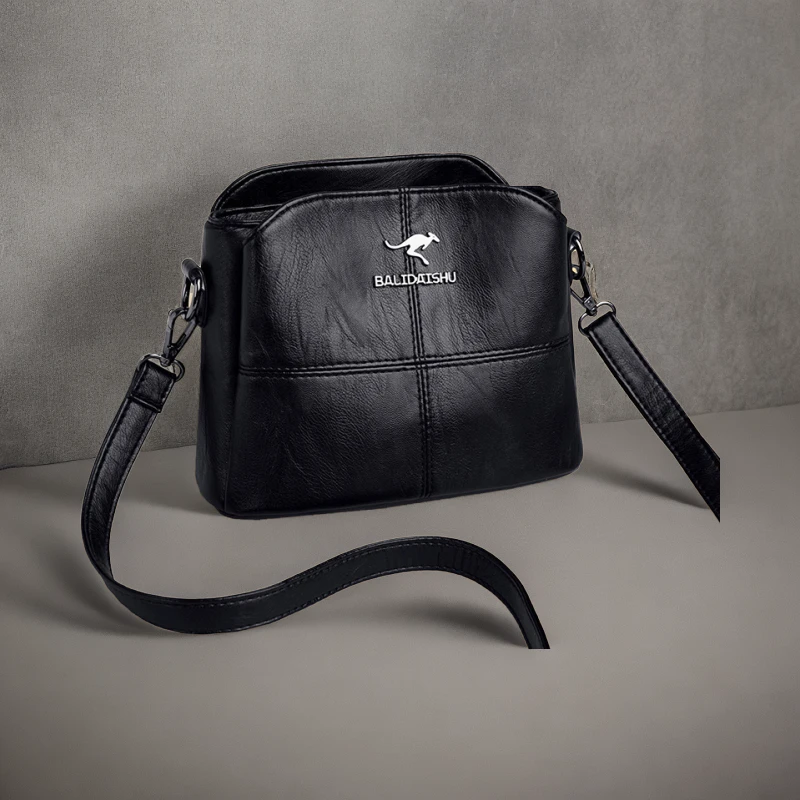 包包女款爆款2024新款时尚百搭水桶包软皮中年妈妈包单肩包斜挎包