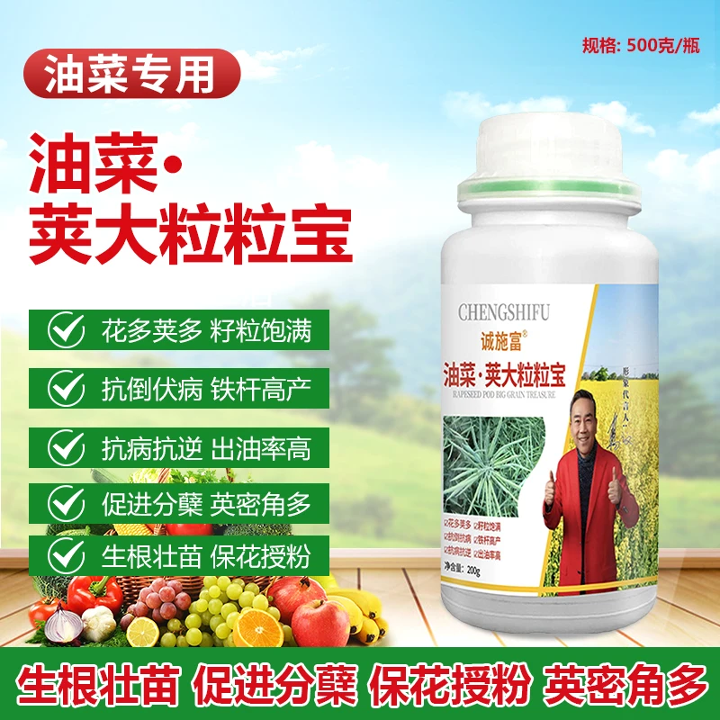 油菜荚大粒粒宝提高出油率促花授粉抗倒伏籽粒饱满叶面肥