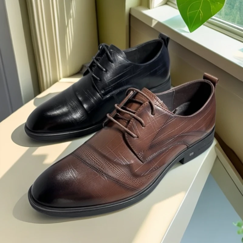 A20-A21306-2男士商务头层牛皮男士皮鞋英伦大气风格休闲男皮鞋