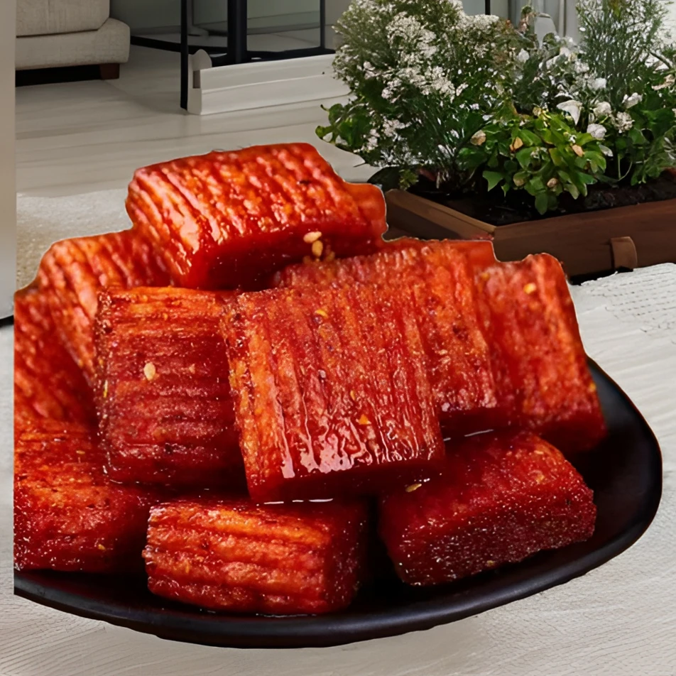 健仔大刀肉怀旧辣条烧烤味地道美味宿舍麻辣好零食独立包装好面筋
