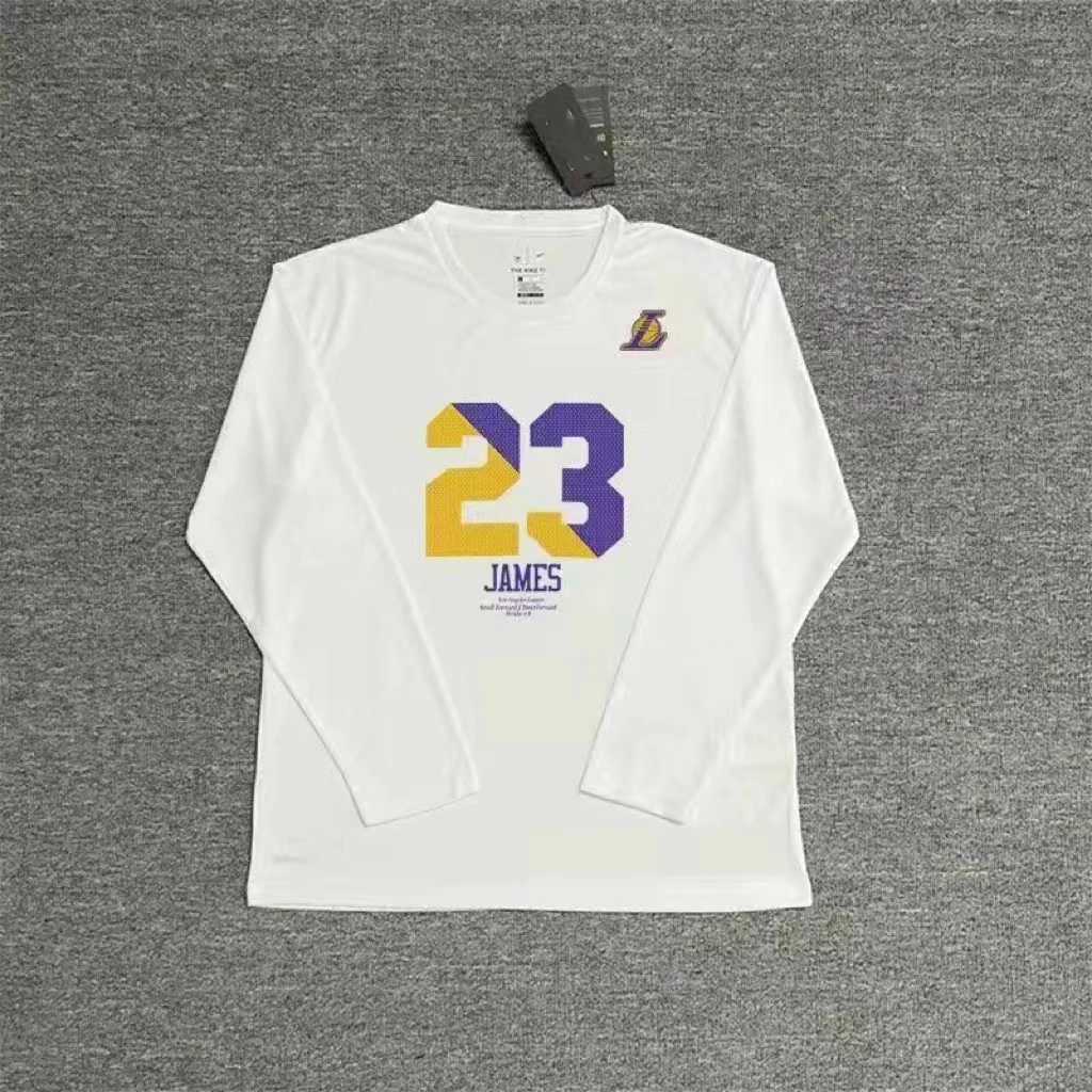 湖人詹姆斯投篮服长袖浓眉库兹马科比训练短袖美式秋冬速干运动服