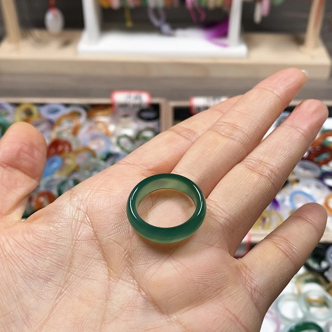 玛瑙/玉髓戒指未镶嵌一*