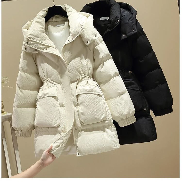 2023冬季新款羽绒羽绒服女韩版时尚收腰显瘦羽绒服加厚羽绒服外套