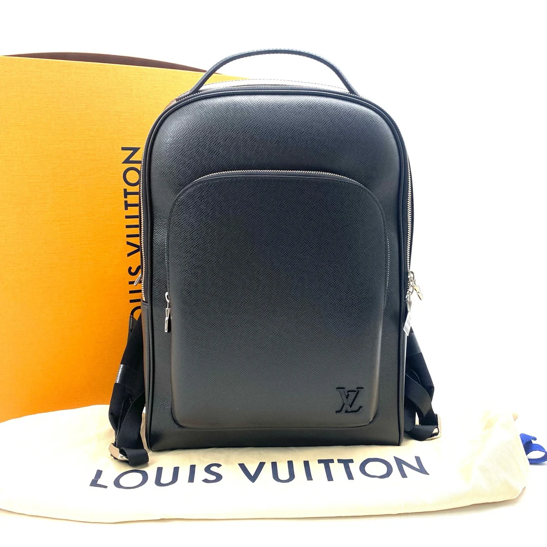 全新未使用 LouisVuitton/路易威登 黑色全皮ADRIAN双肩包 31/39