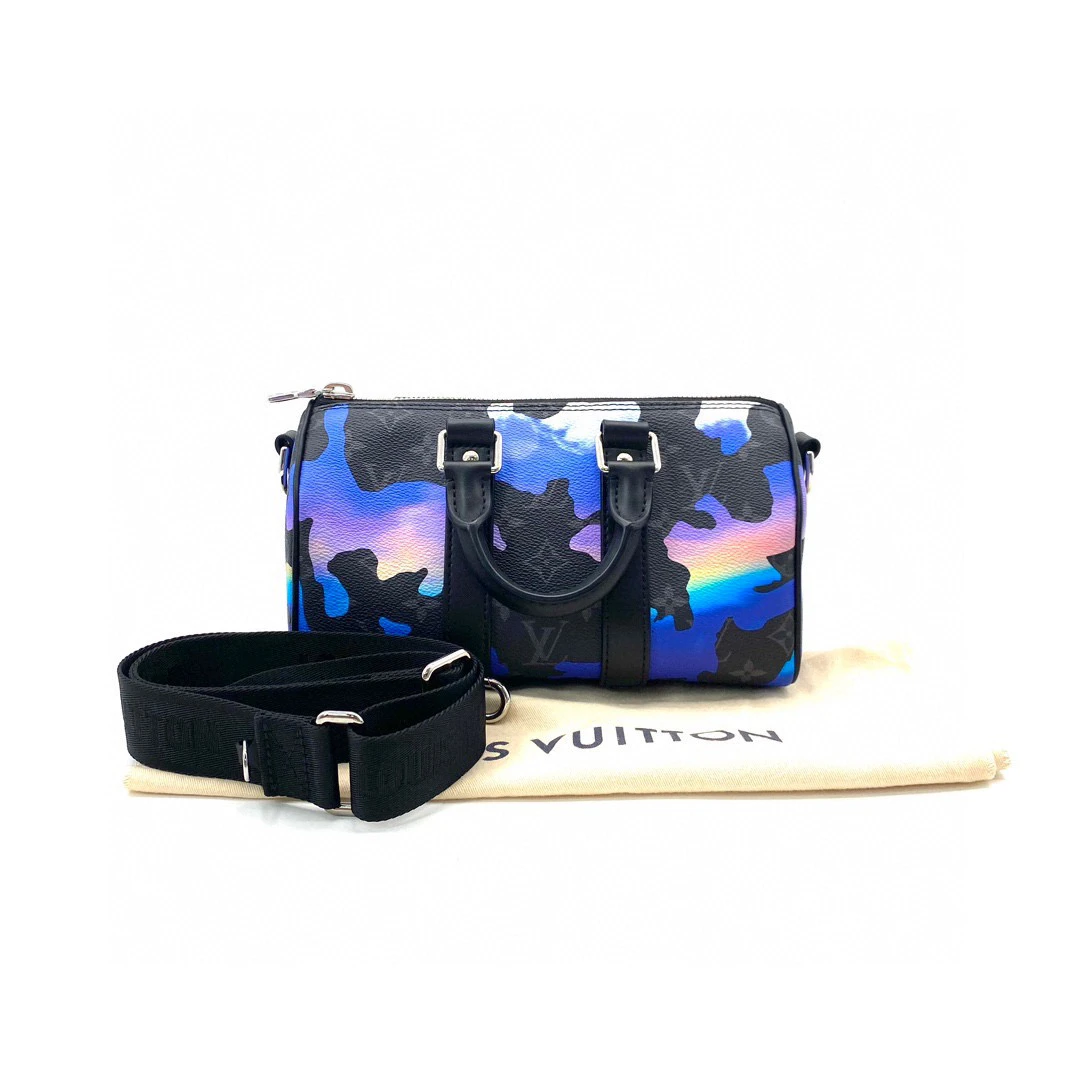 全新未使用 LouisVuitton/路易威登 限量款keepall25斜挎包 25/15