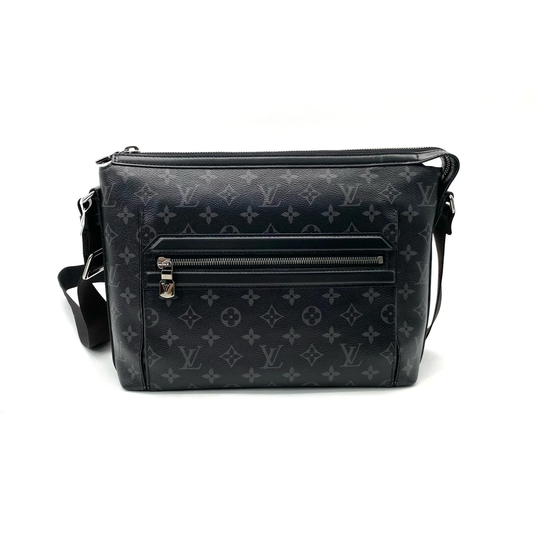 95新 LouisVuitton/路易威登 黑老花小号奥德赛斜挎包 尺寸30/23