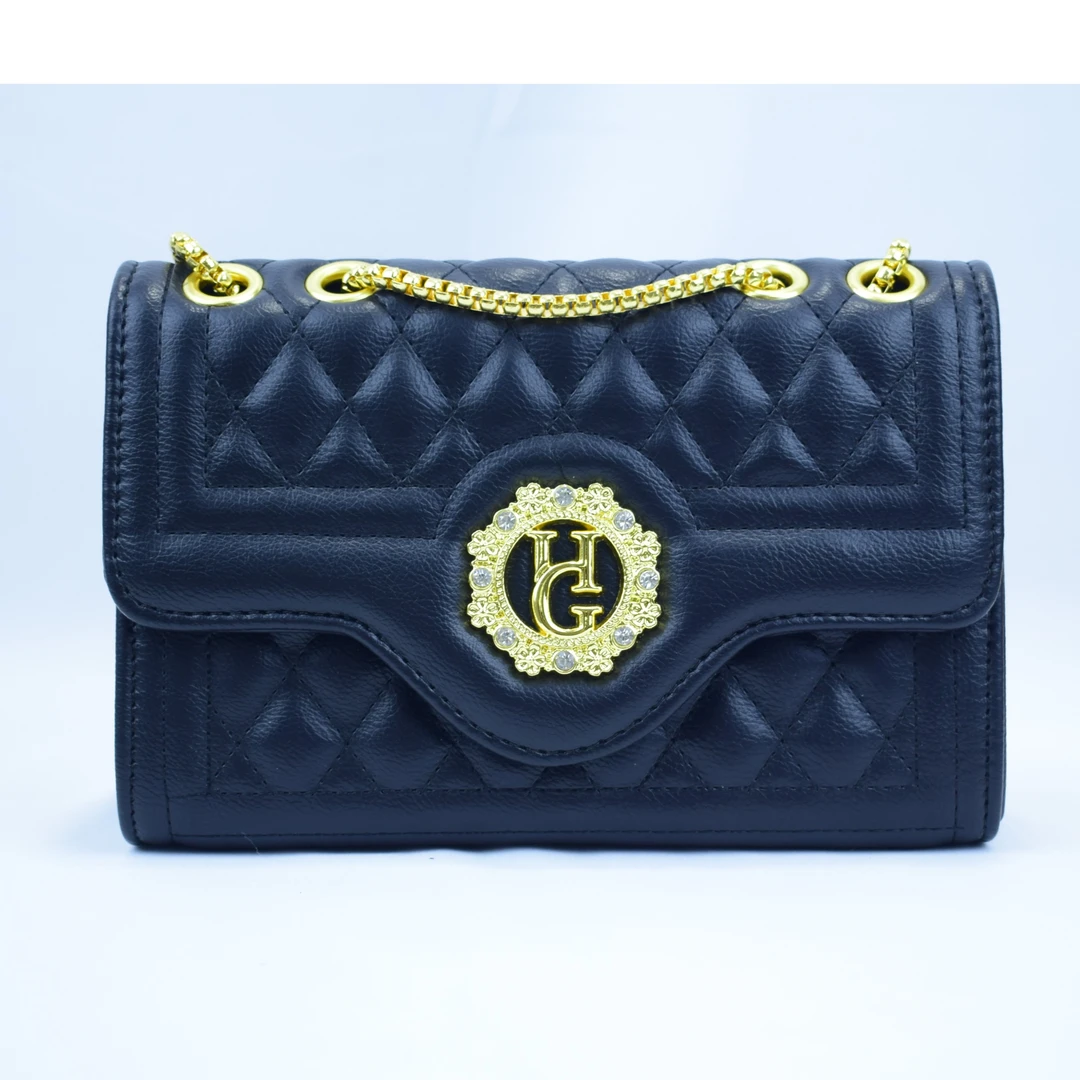 2024新款女士百搭气质菱格单肩斜挎链条包