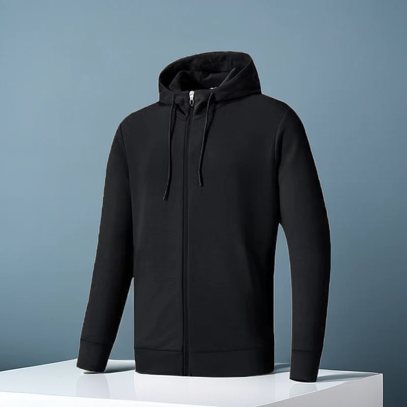 拉链开衫卫衣男秋冬新款宽松休闲连帽帅气百搭潮牌中青年薄款卫衣