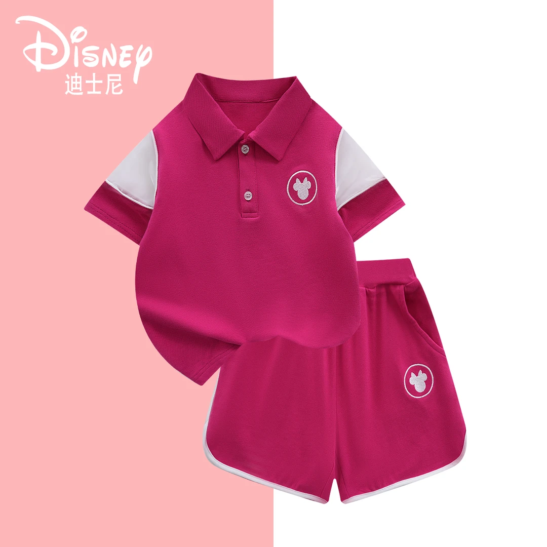 Disney/迪士尼夏季百搭儿童可爱短袖套装XHE2ZZ921